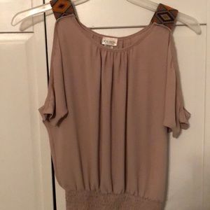 Tan Indian Style Top